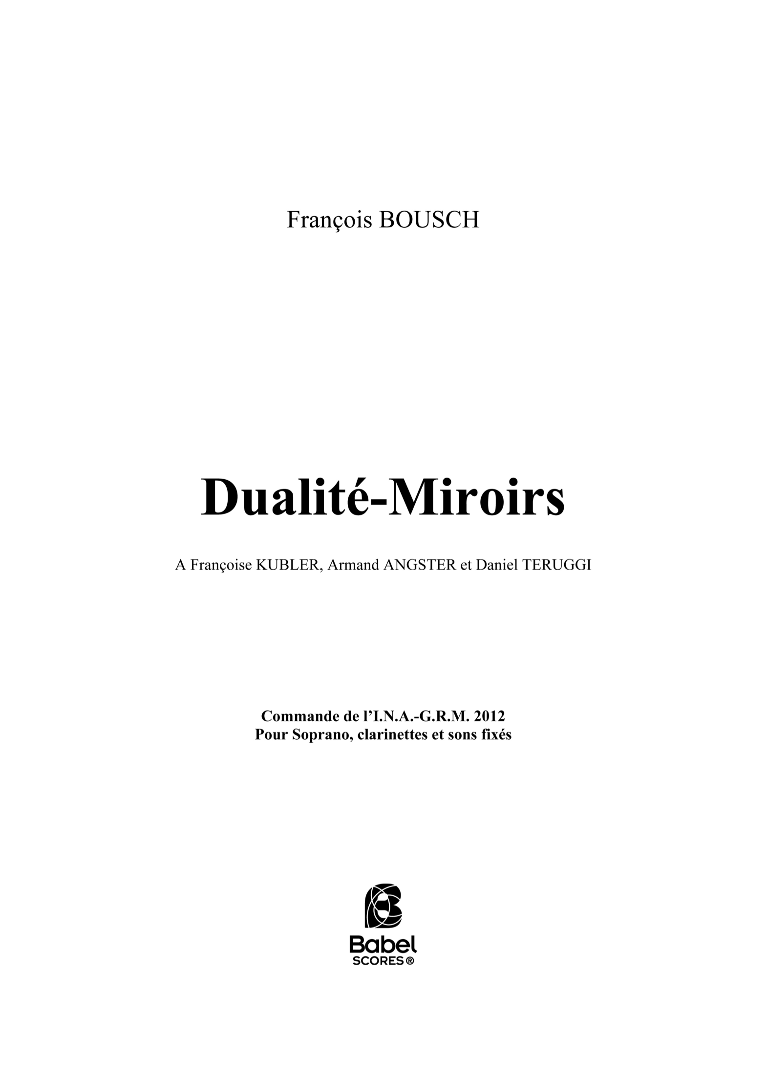 Dualite Miroirs F BOUSCH